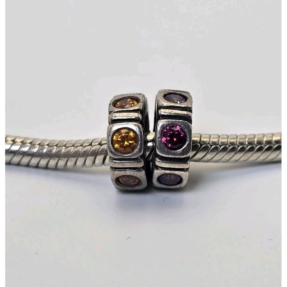 Pandora Sterling Silver Northern Lights Trinity Spacer Charms ALE 925 Lot - Picture 5 of 6